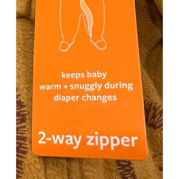 Newborn Boy ~ Fleece One Piece Footed Pajamas ~ Size: Newborn ~ NWT - Picture 4 of 5